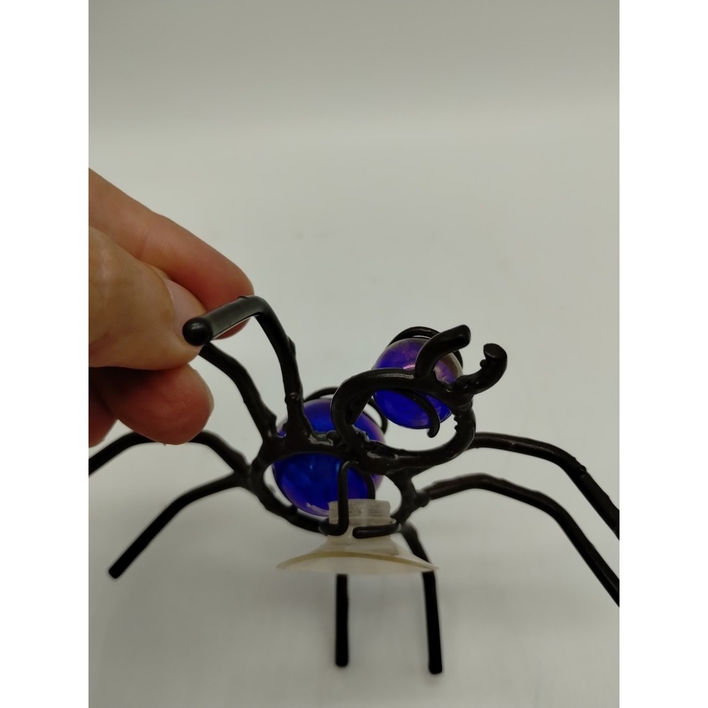 Set Of 2 Metal And Marbles Spiders Window Sun catchers Halloween - Picture 7 of 9
